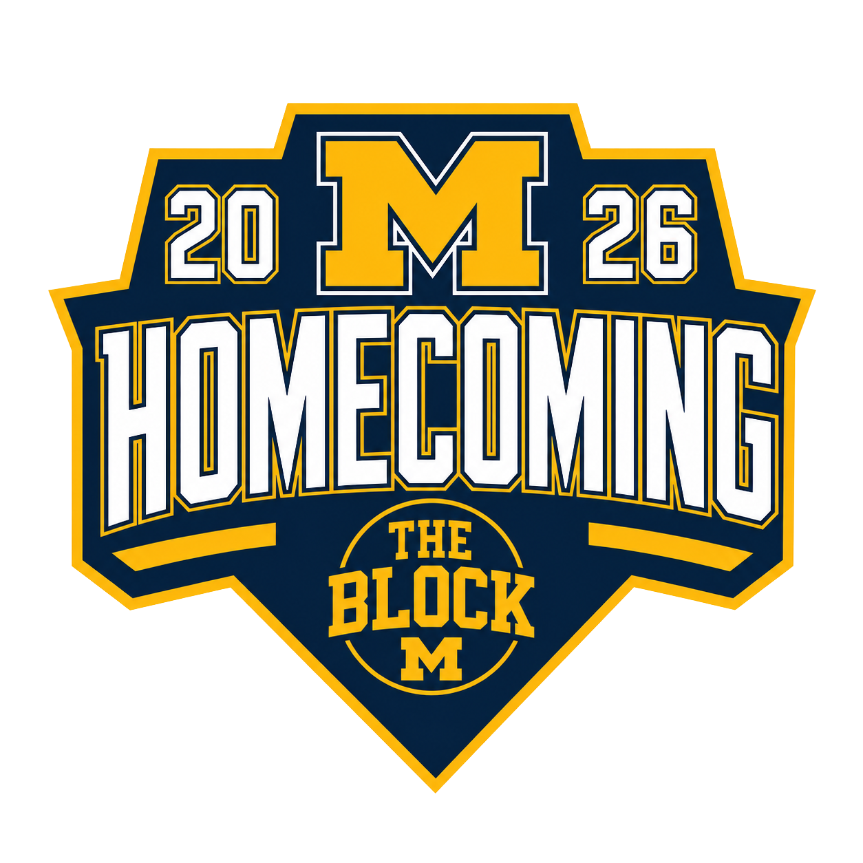 The Block Homecoming 2026 — Michigan Block M